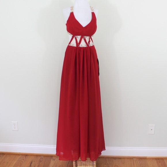light in the box red dress
